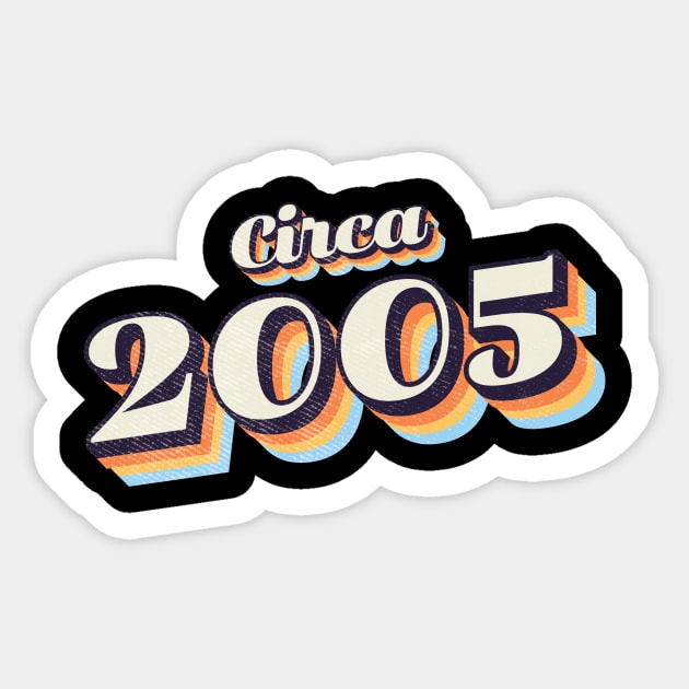 2005 Birthday Sticker by Vin Zzep